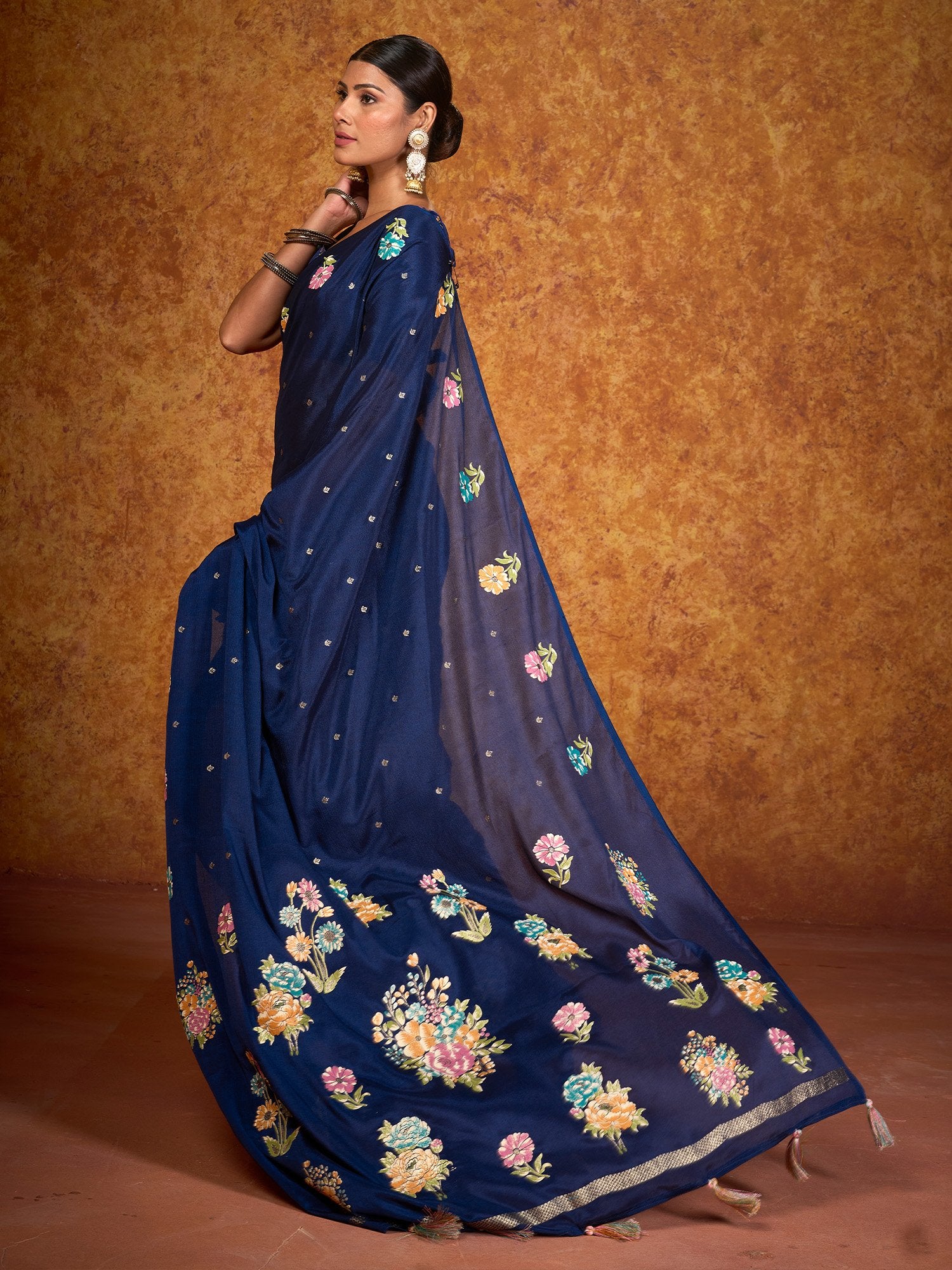 partywear designer saree for festive occasions