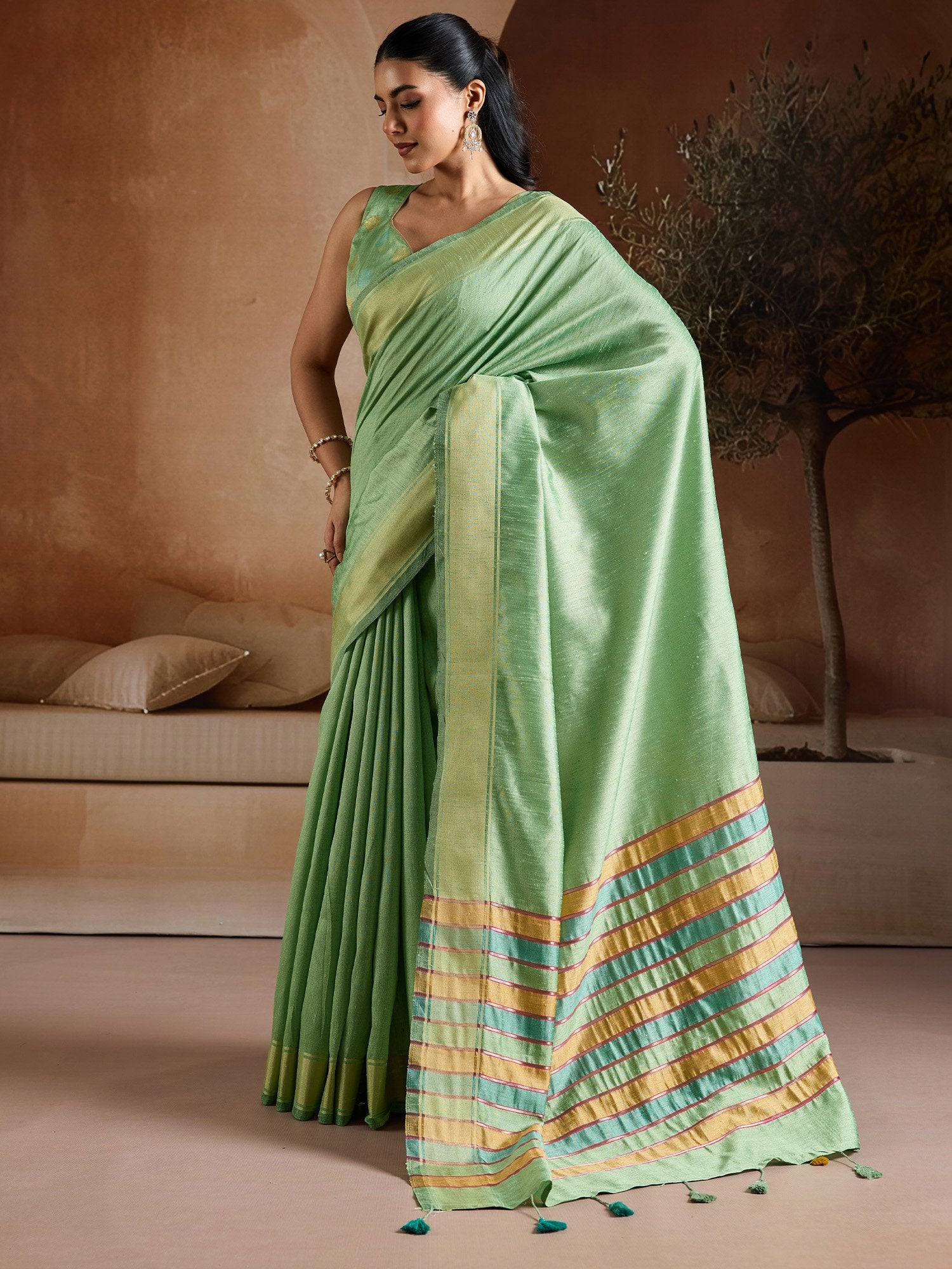 partywear designer saree for festive occasions
