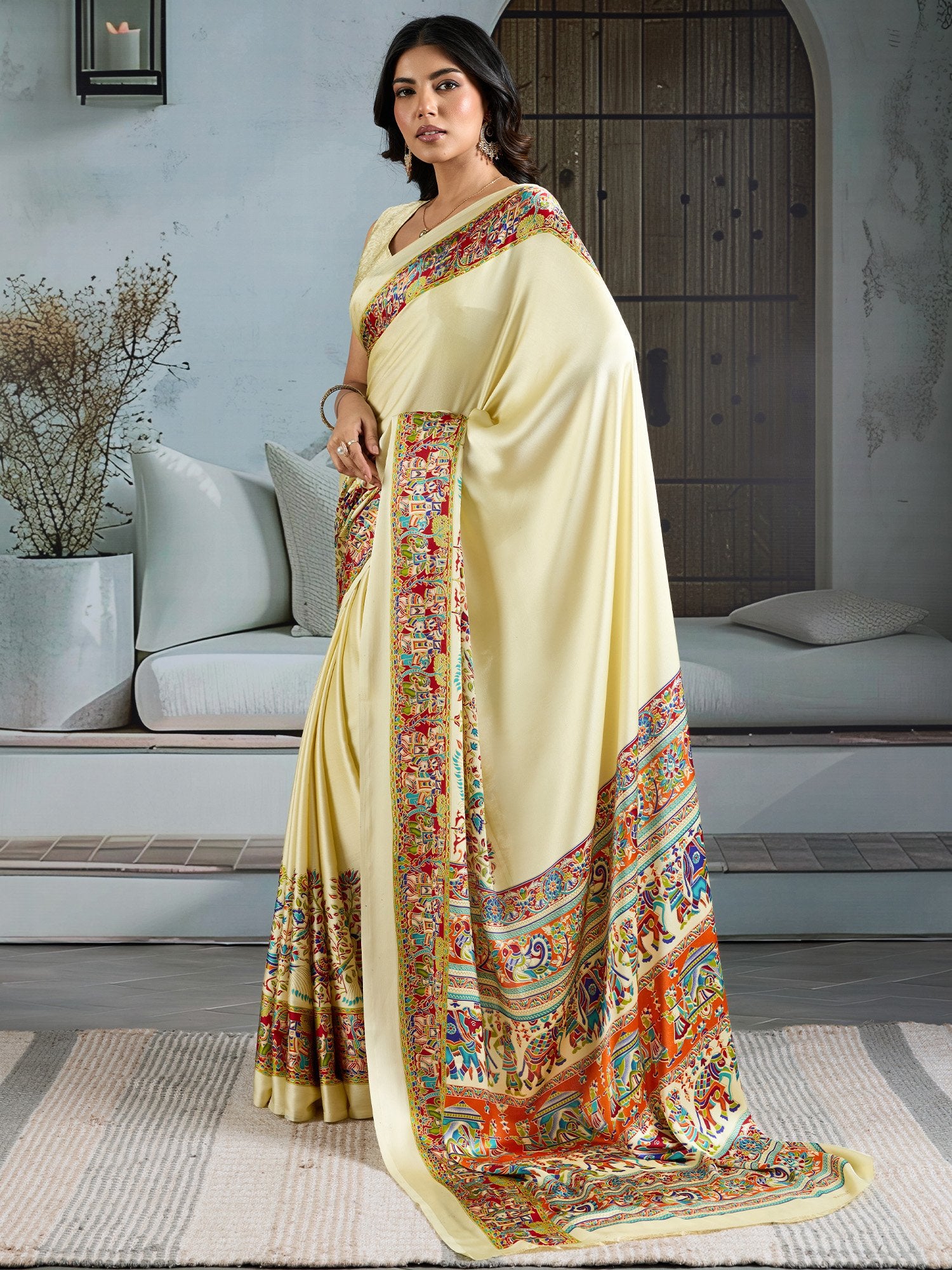 partywear designer saree for festive occasions