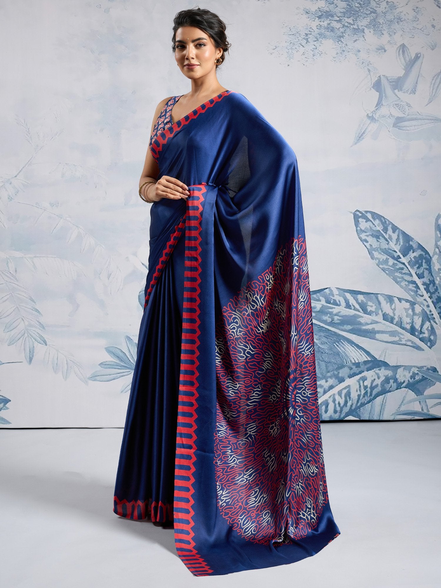 partywear designer saree for festive occasions