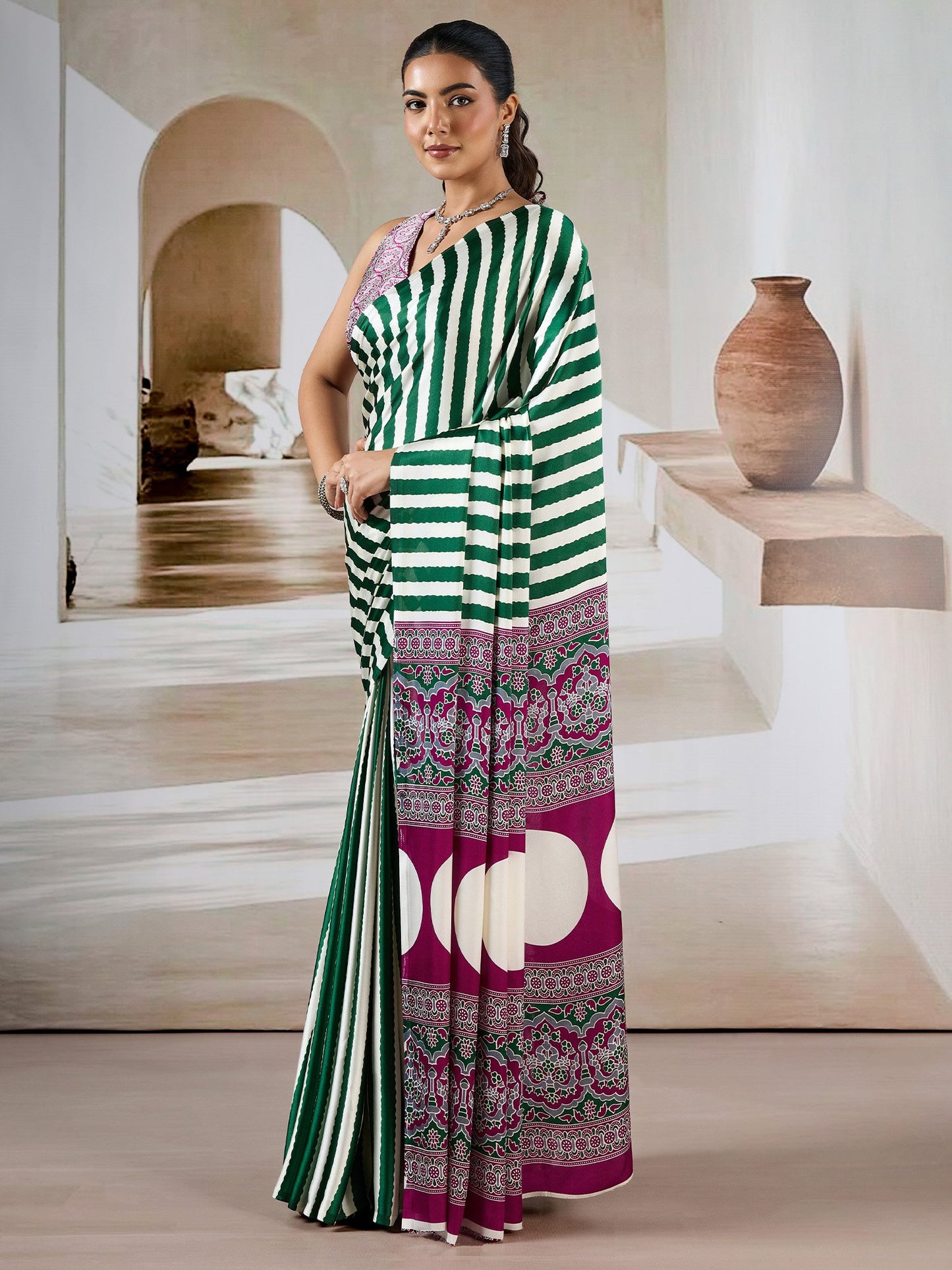 partywear designer saree for festive occasions