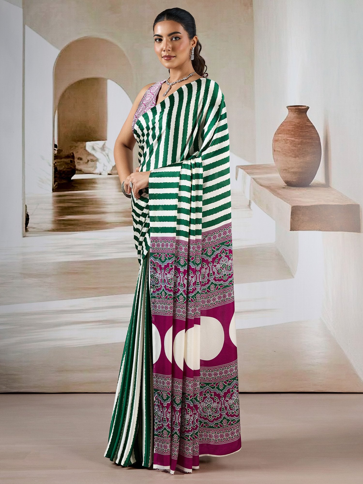 partywear designer saree for festive occasions