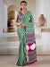 Green Green Leheriya Satin Printed Saree