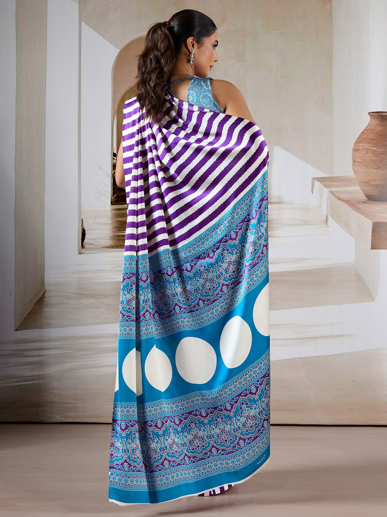 partywear designer saree for festive occasions