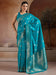Blue Light Banarasi Bhagalpuri Silk Woven Saree
