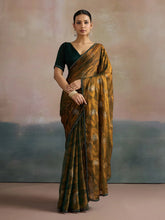 Bronze Party Wear Chiffon Printed Saree - The Dori Store