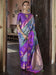 Purple Purple Banarasi Pure Silk Woven Saree