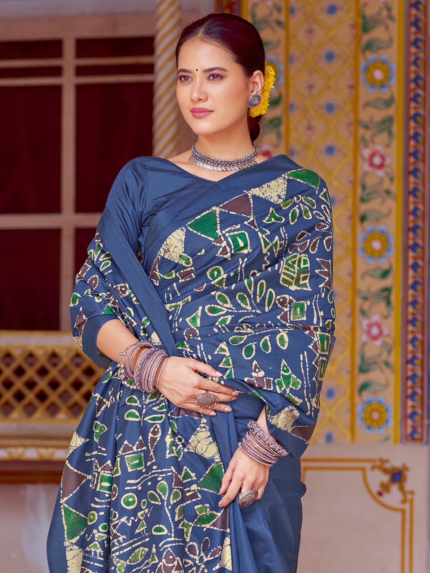 partywear designer saree for festive occasions