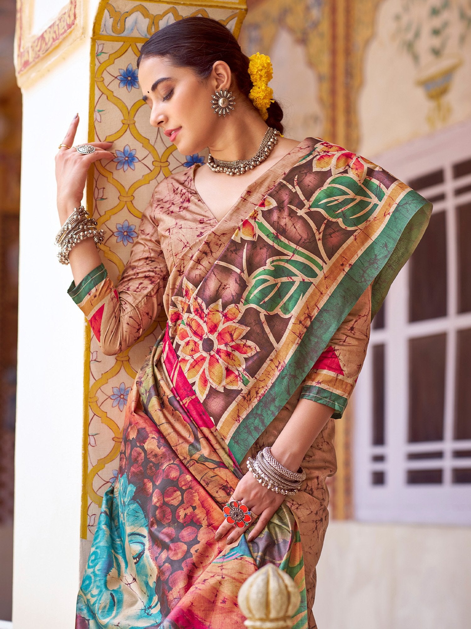 partywear designer saree for festive occasions