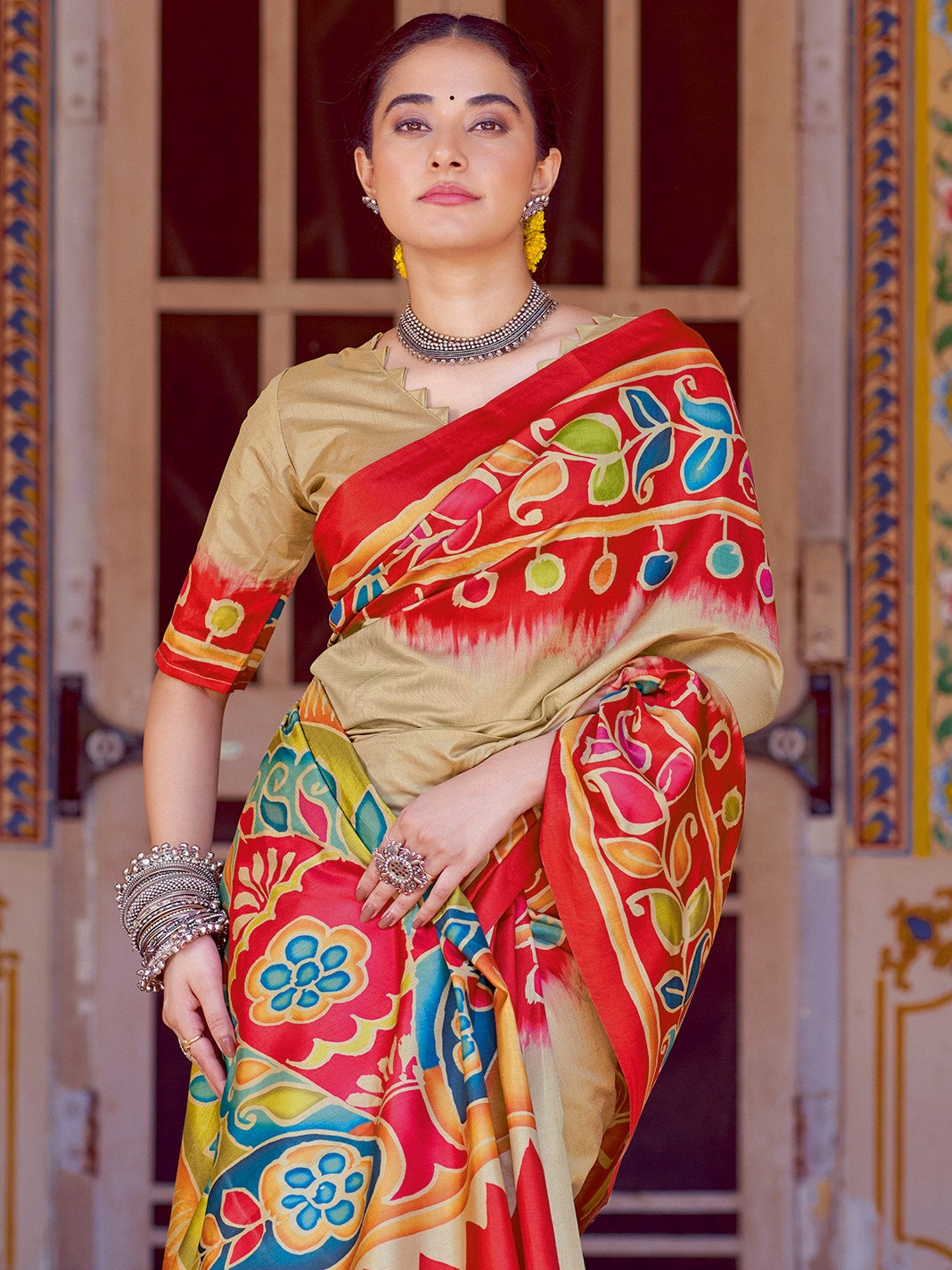 partywear designer saree for festive occasions