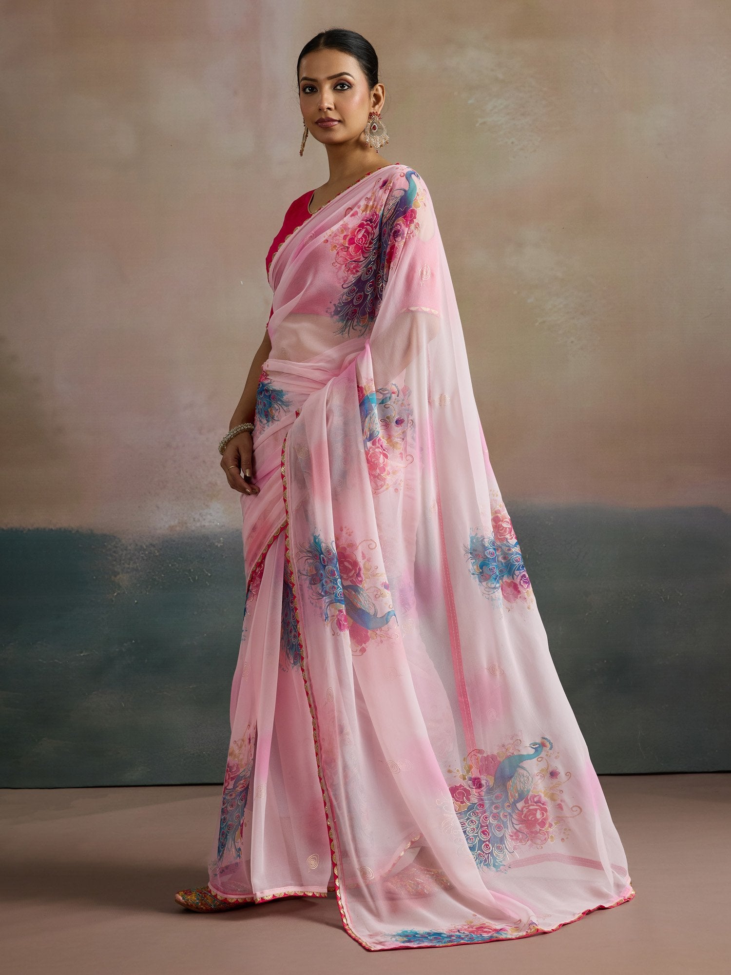 partywear designer saree for festive occasions
