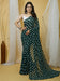 Green Dark Party Wear Georgette Printed Saree