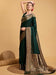 Green Green Banarasi Soft Silk Woven Saree