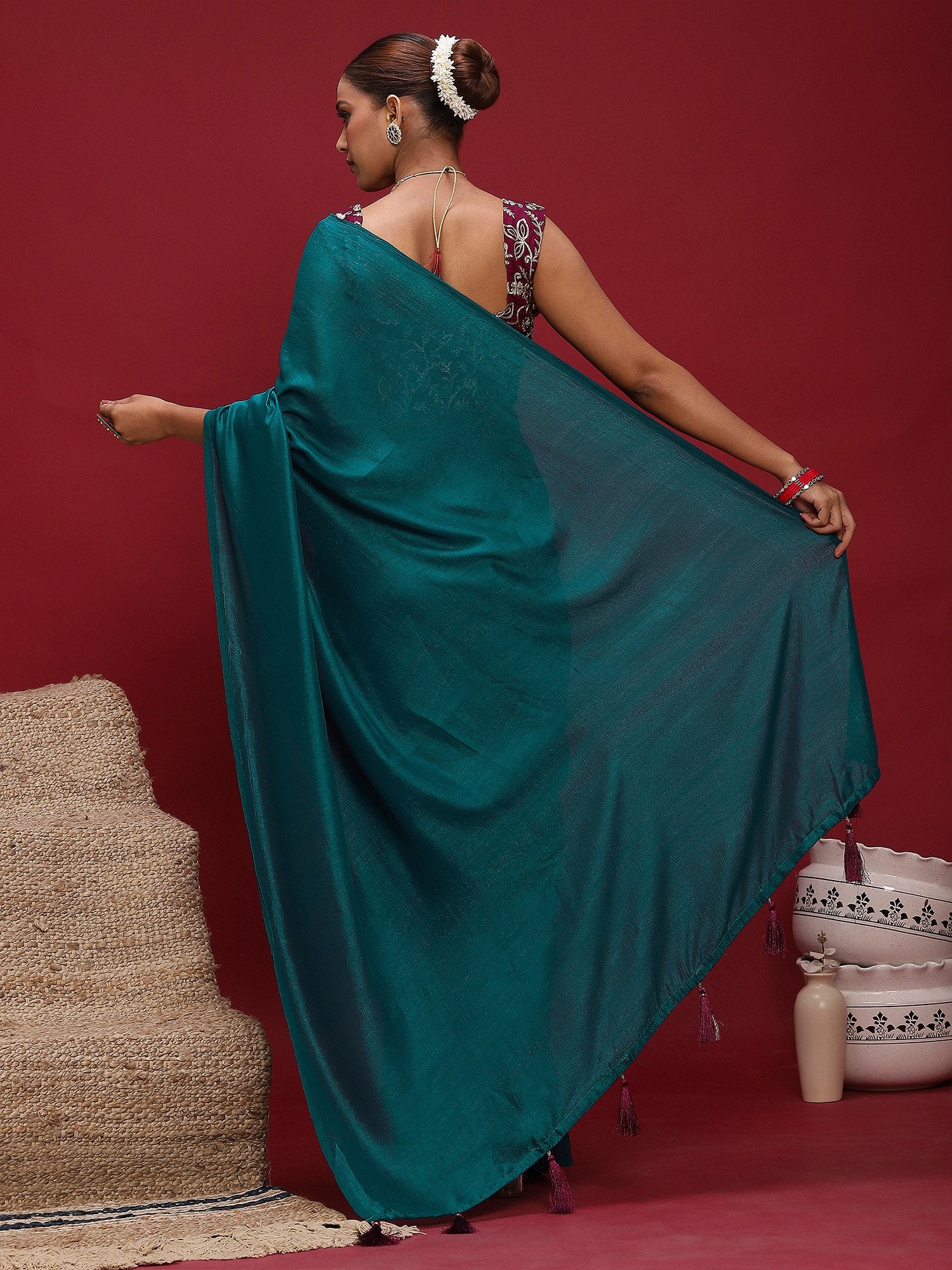 partywear designer saree for festive occasions