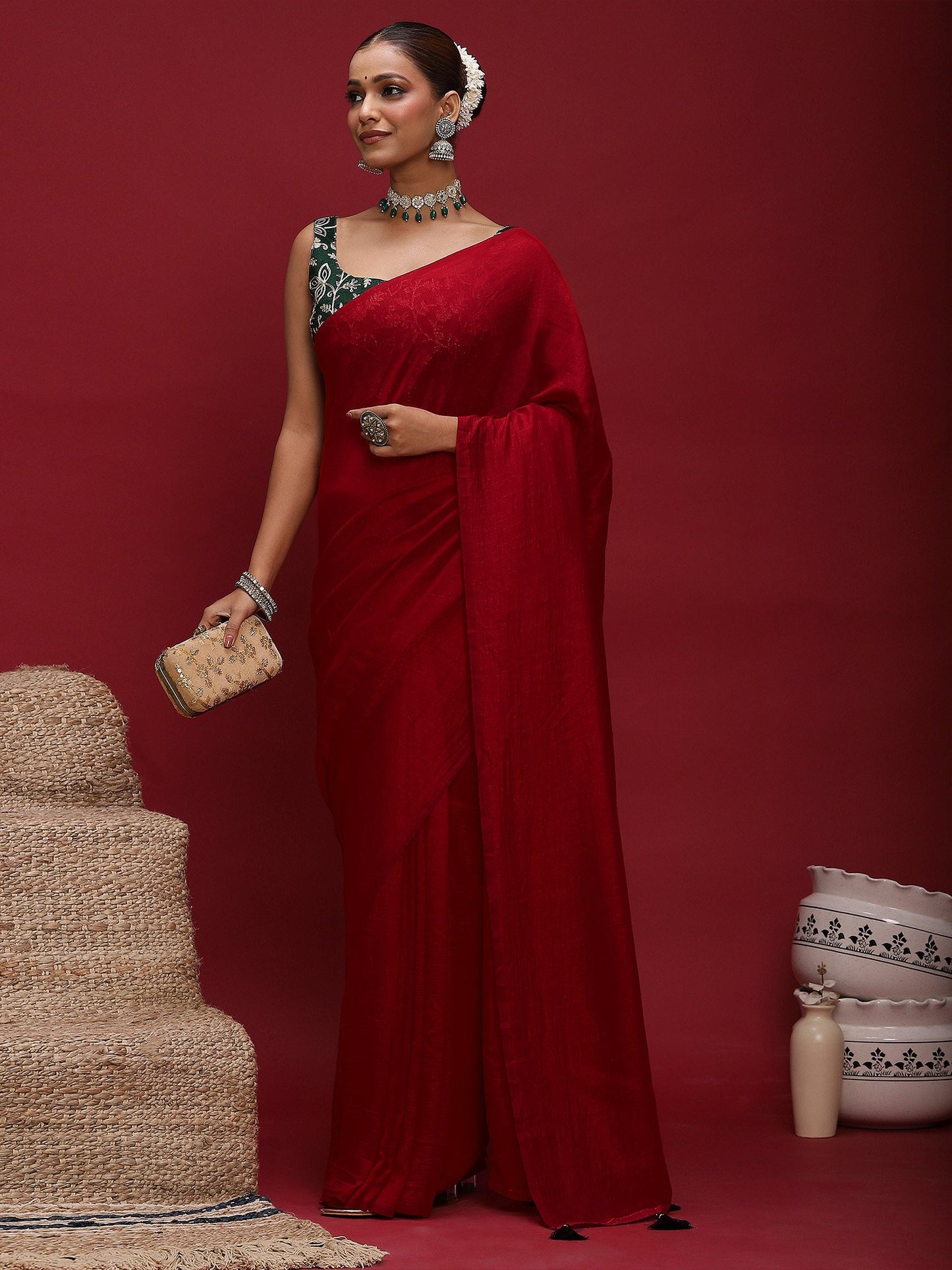 partywear designer saree for festive occasions
