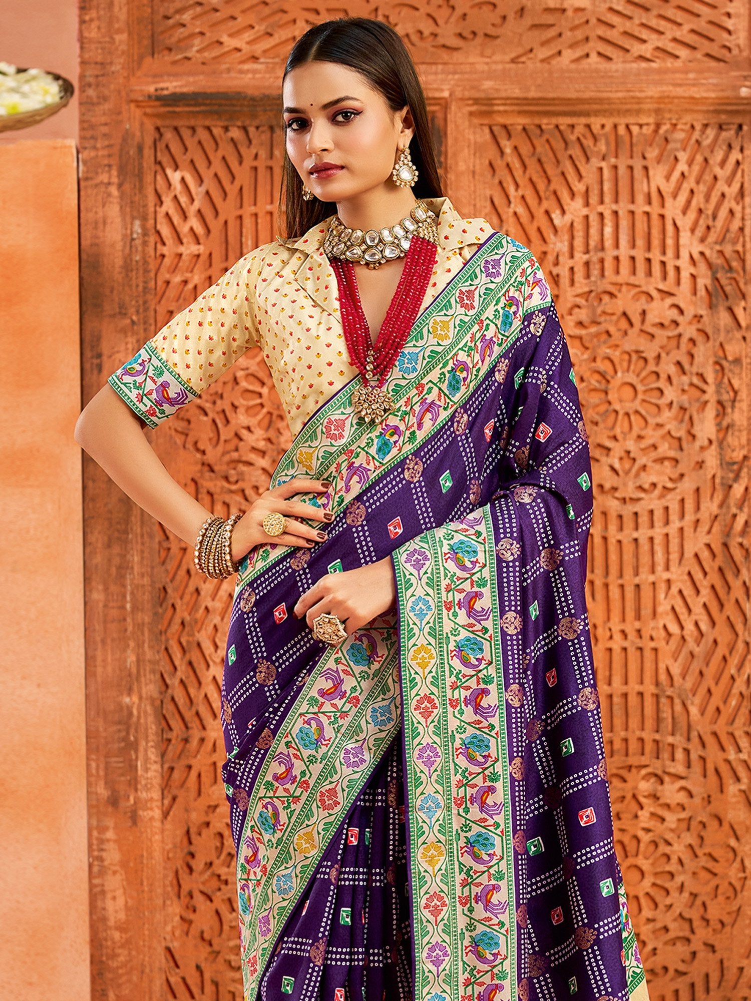 partywear designer saree for festive occasions
