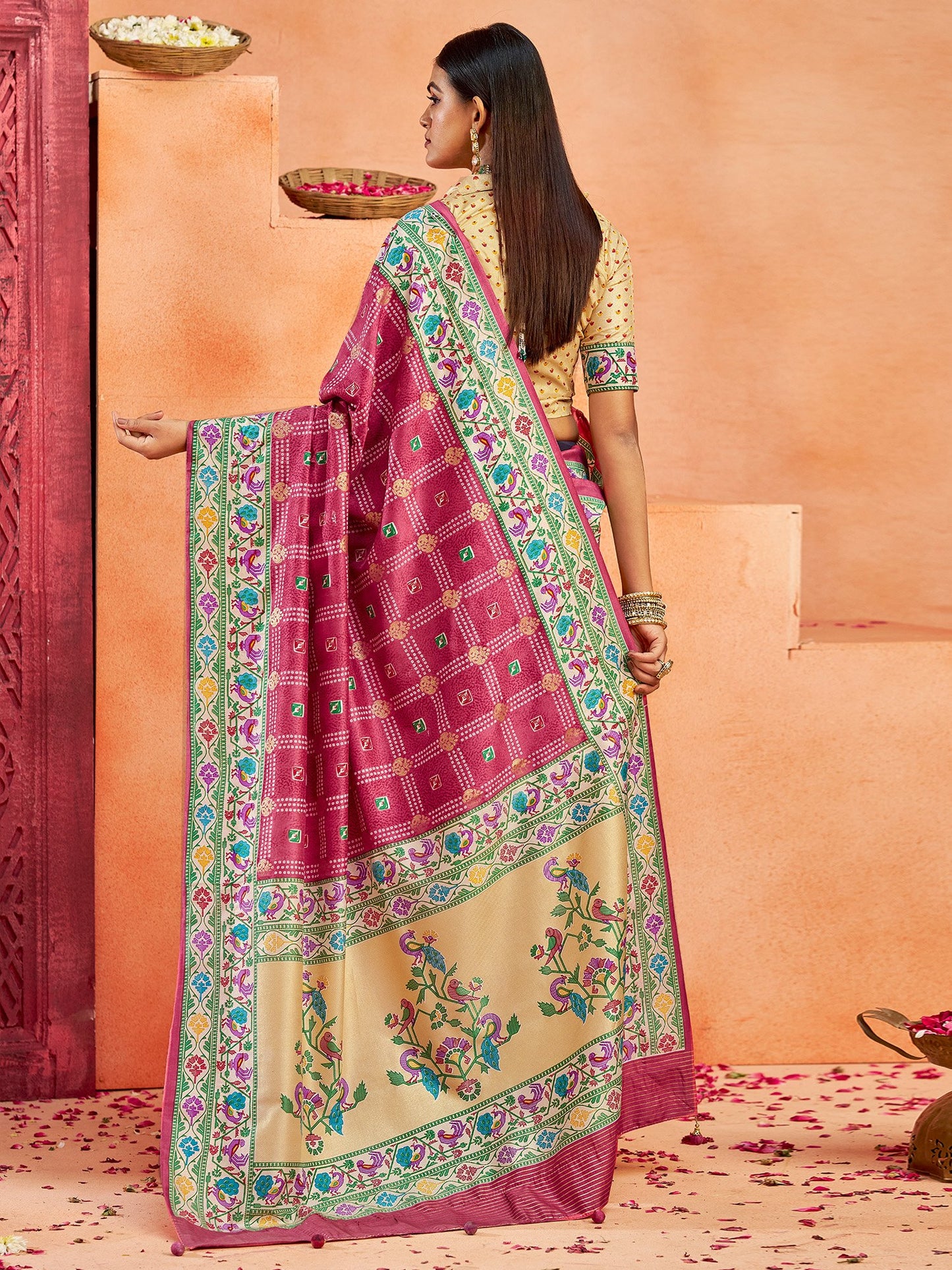 partywear designer saree for festive occasions
