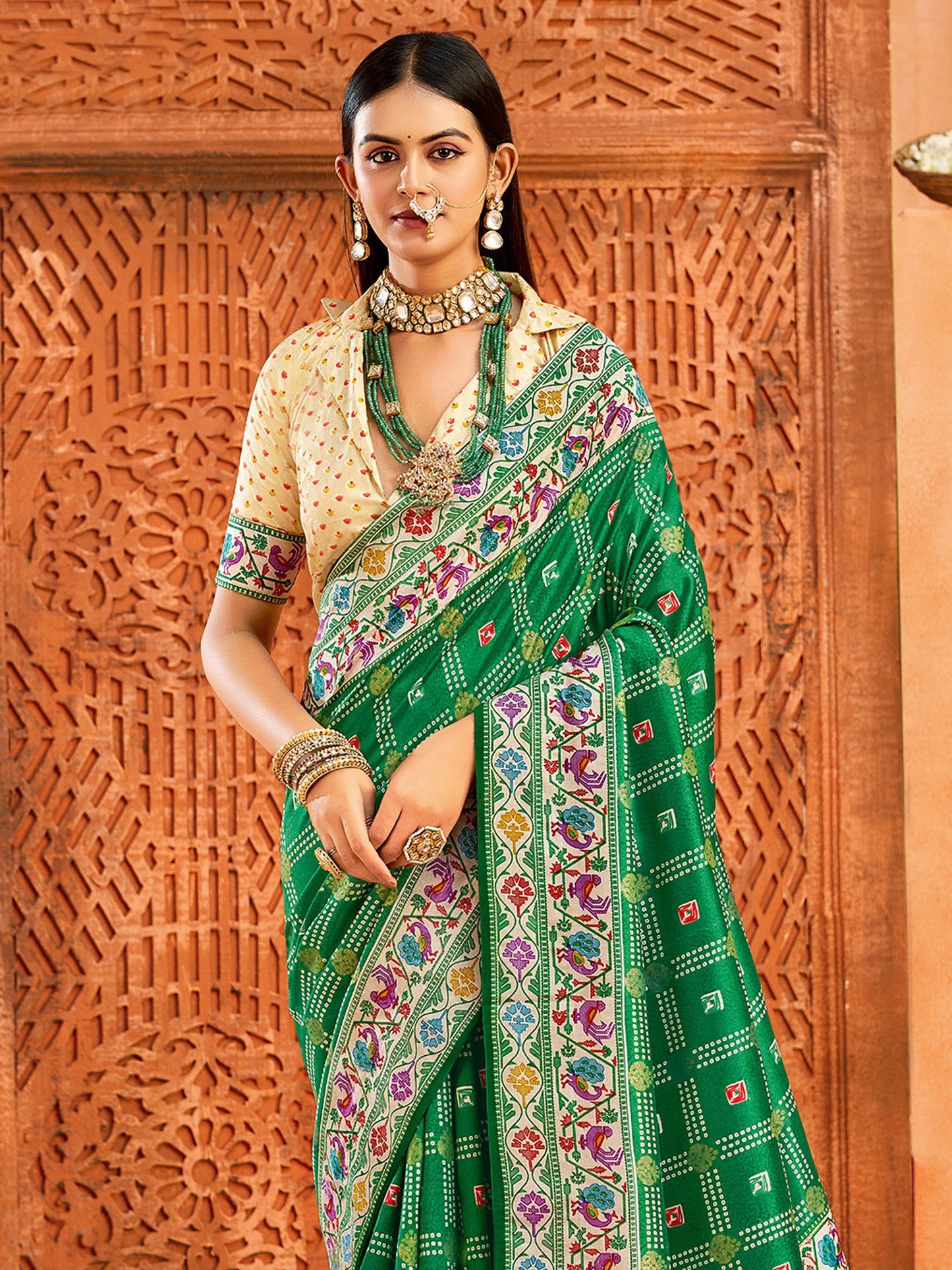 partywear designer saree for festive occasions