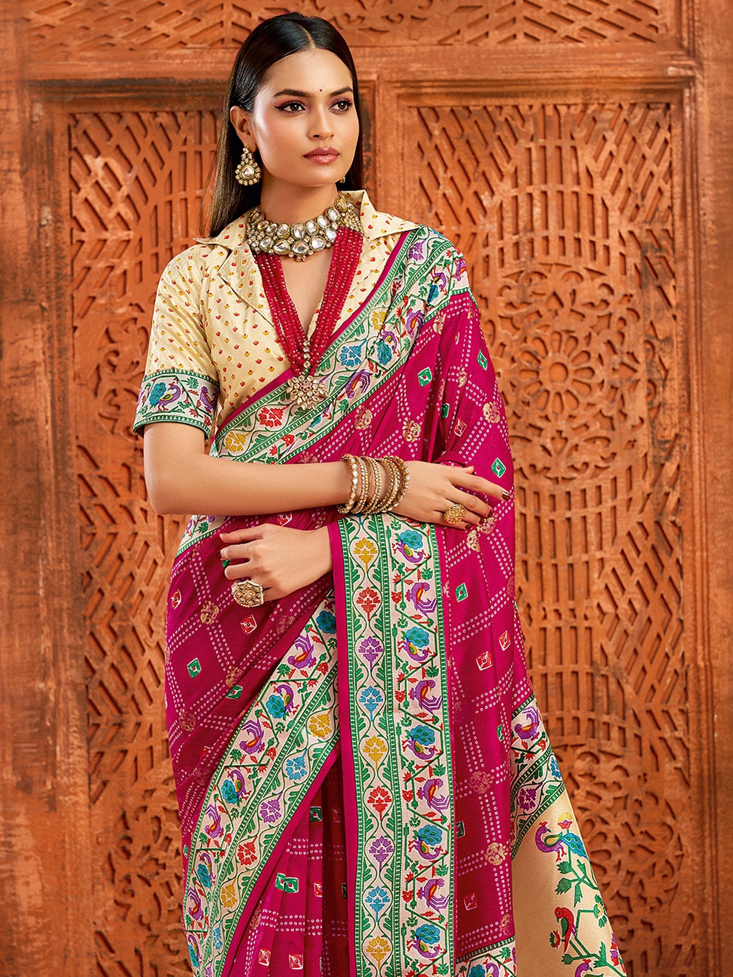 partywear designer saree for festive occasions