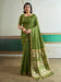 Green Green Banarasi Tussar Silk Woven Saree