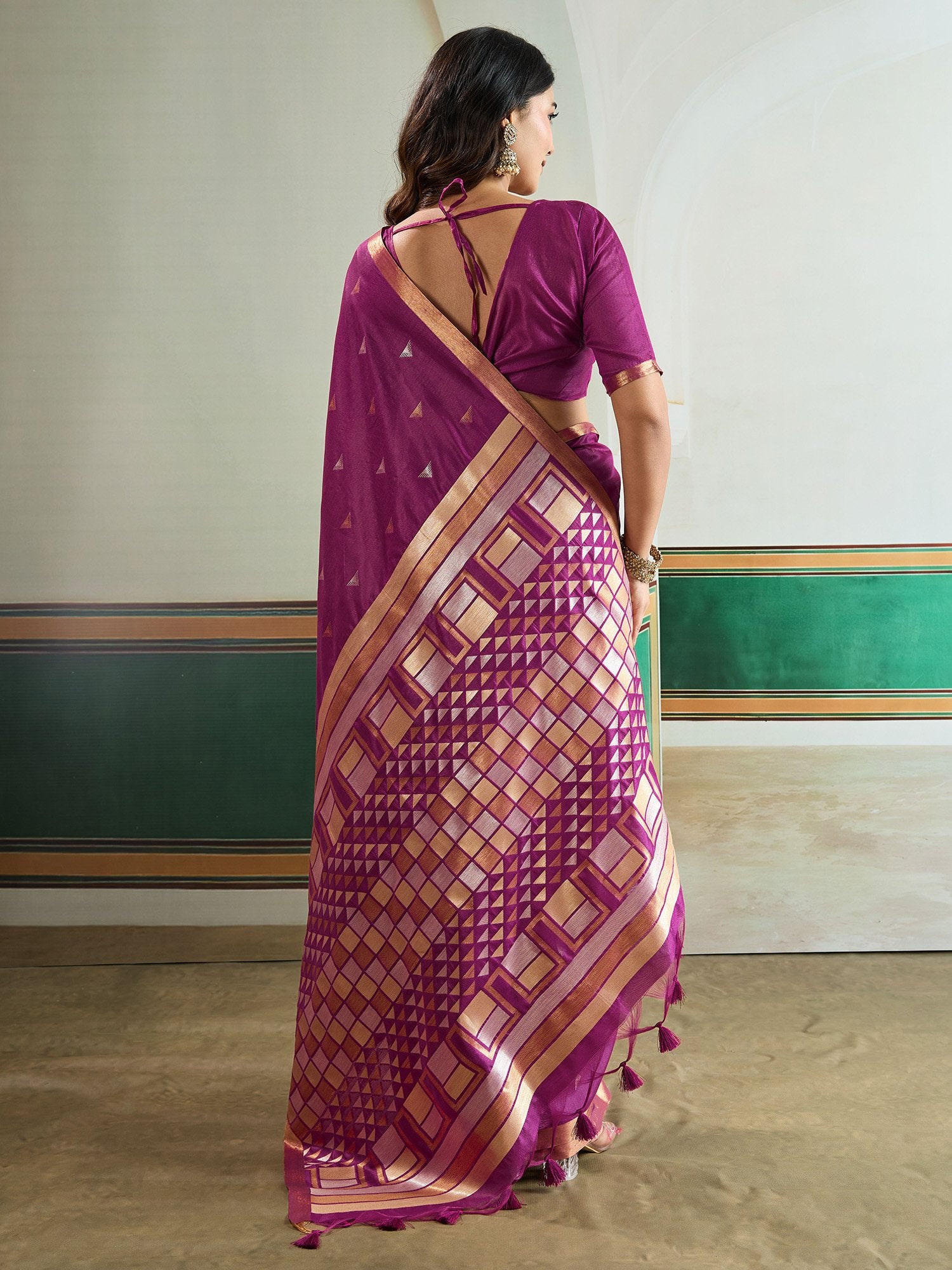 partywear designer saree for festive occasions