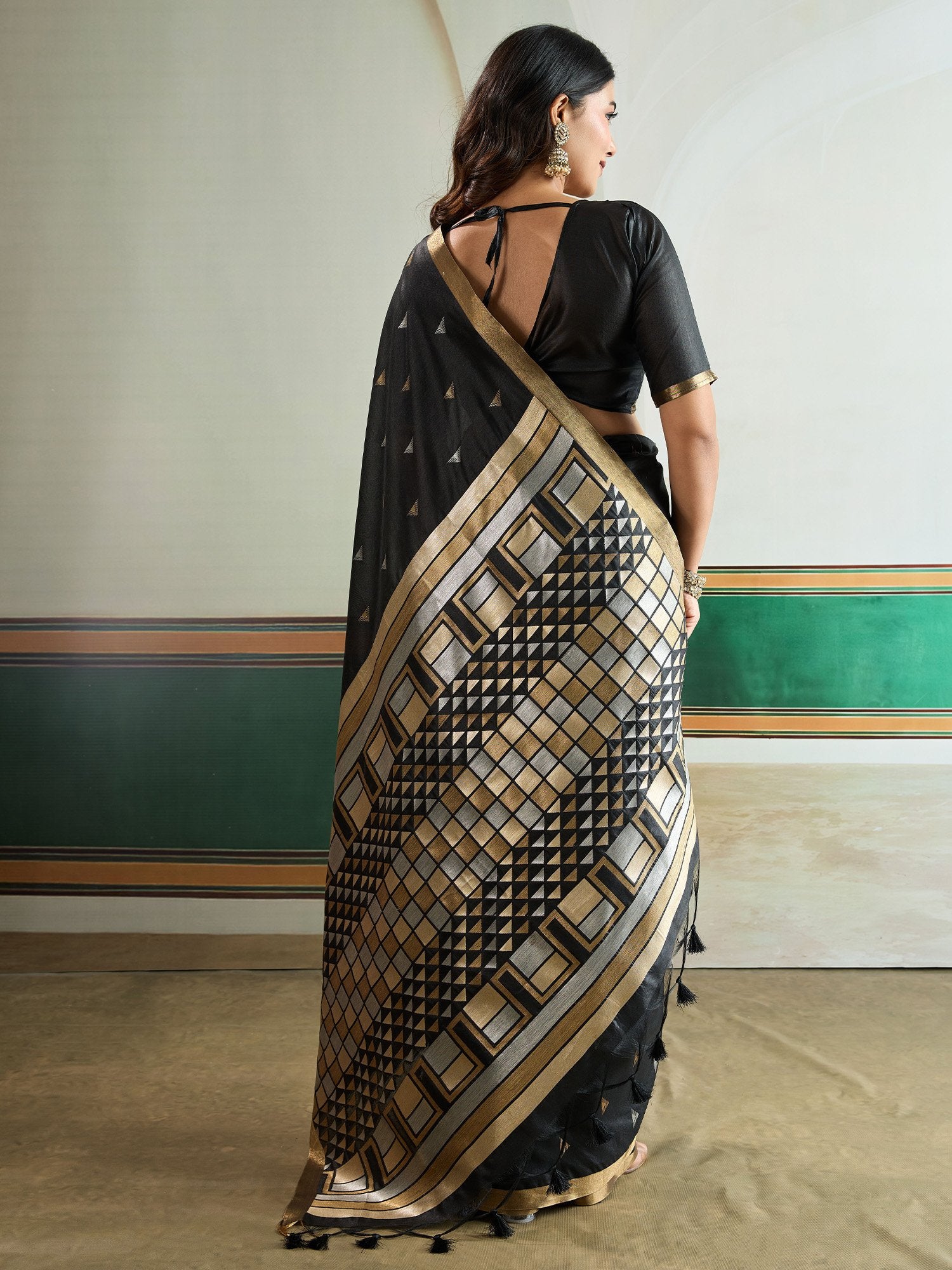 partywear designer saree for festive occasions