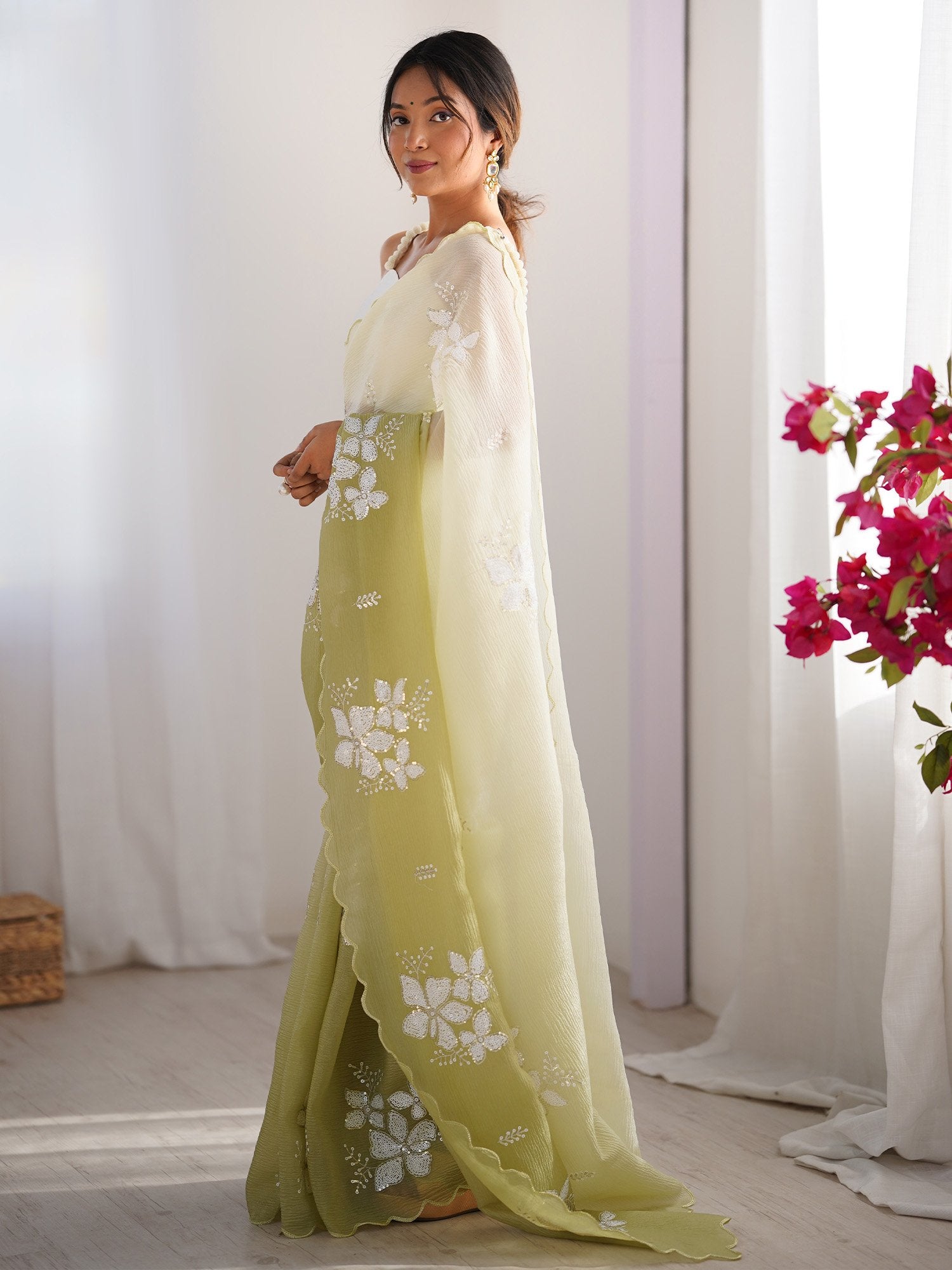 partywear designer saree for festive occasions