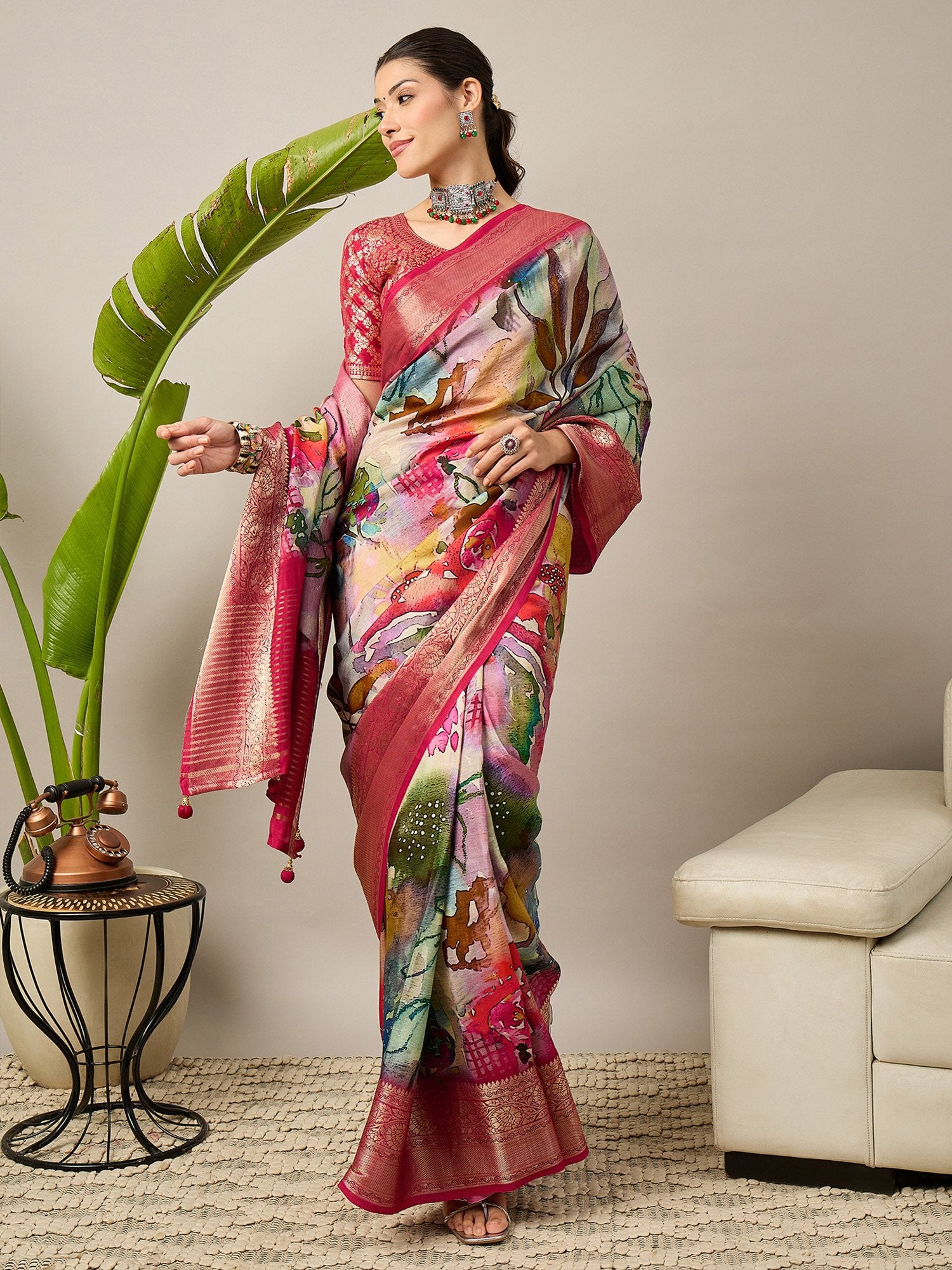 partywear designer saree for festive occasions