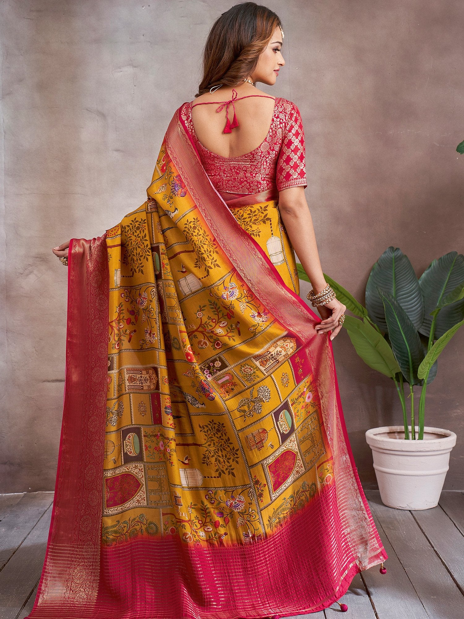 partywear designer saree for festive occasions