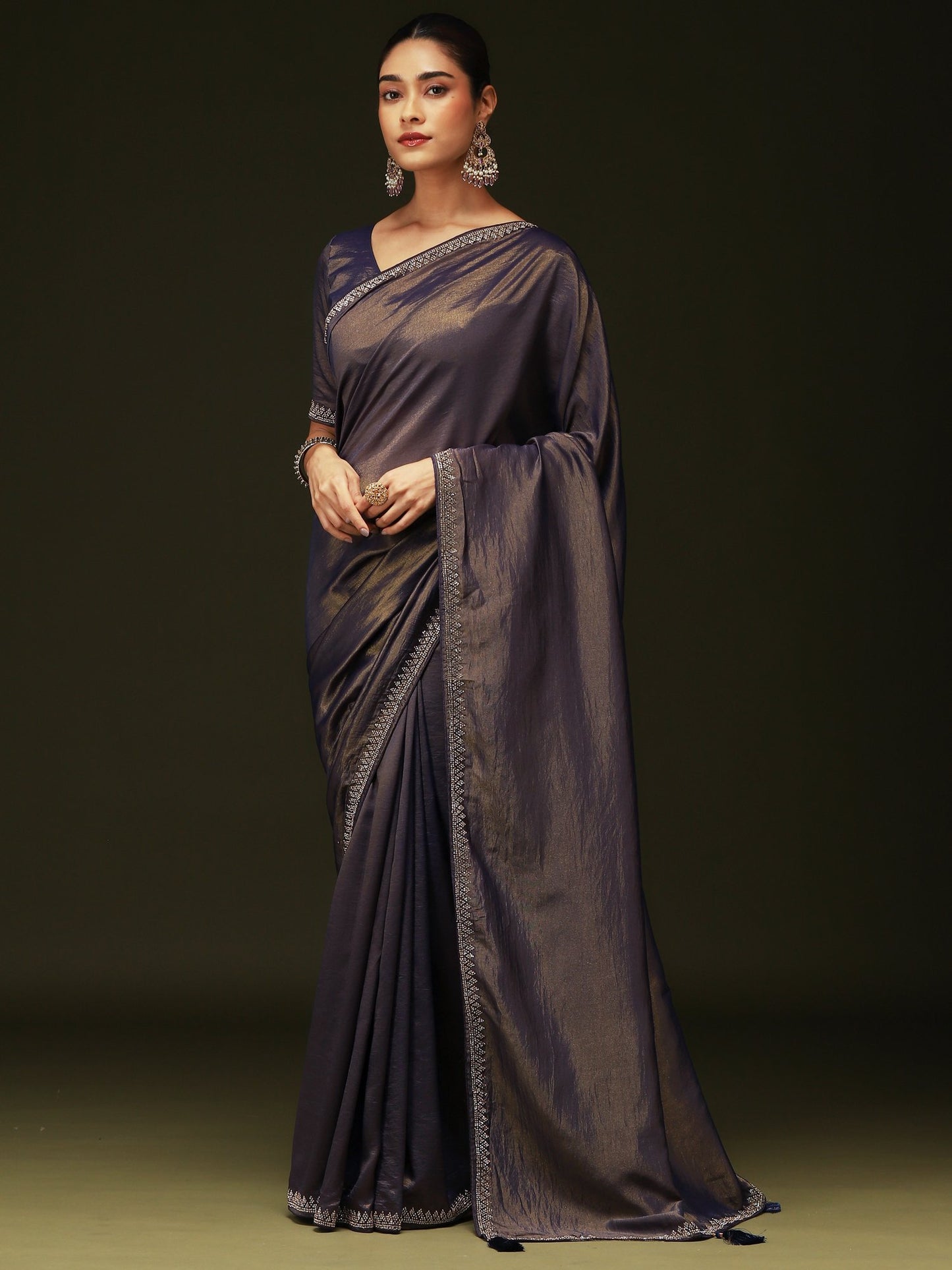 partywear designer saree for festive occasions