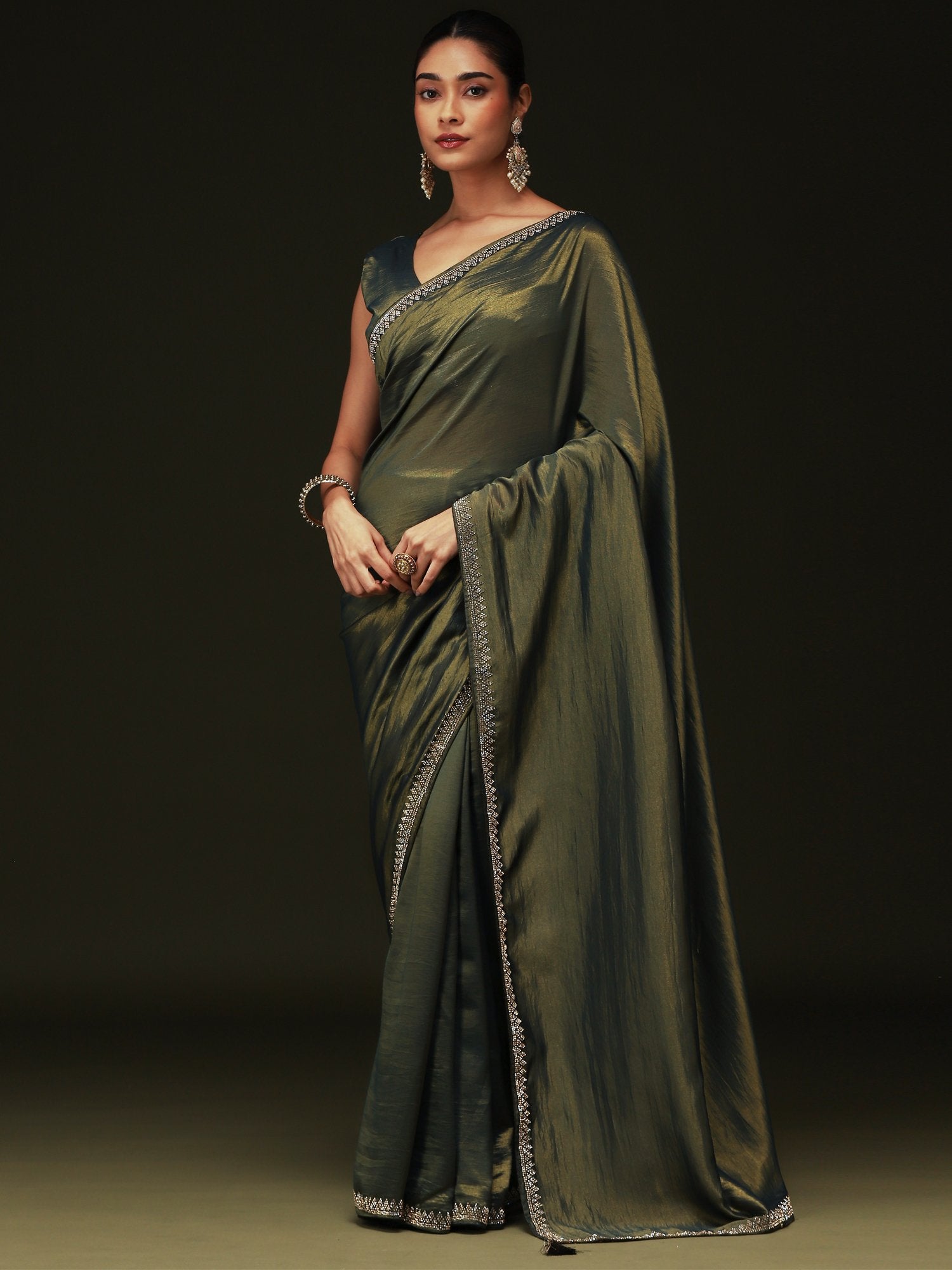 partywear designer saree for festive occasions