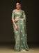 Green Light Party Wear Chiffon Embellished Saree