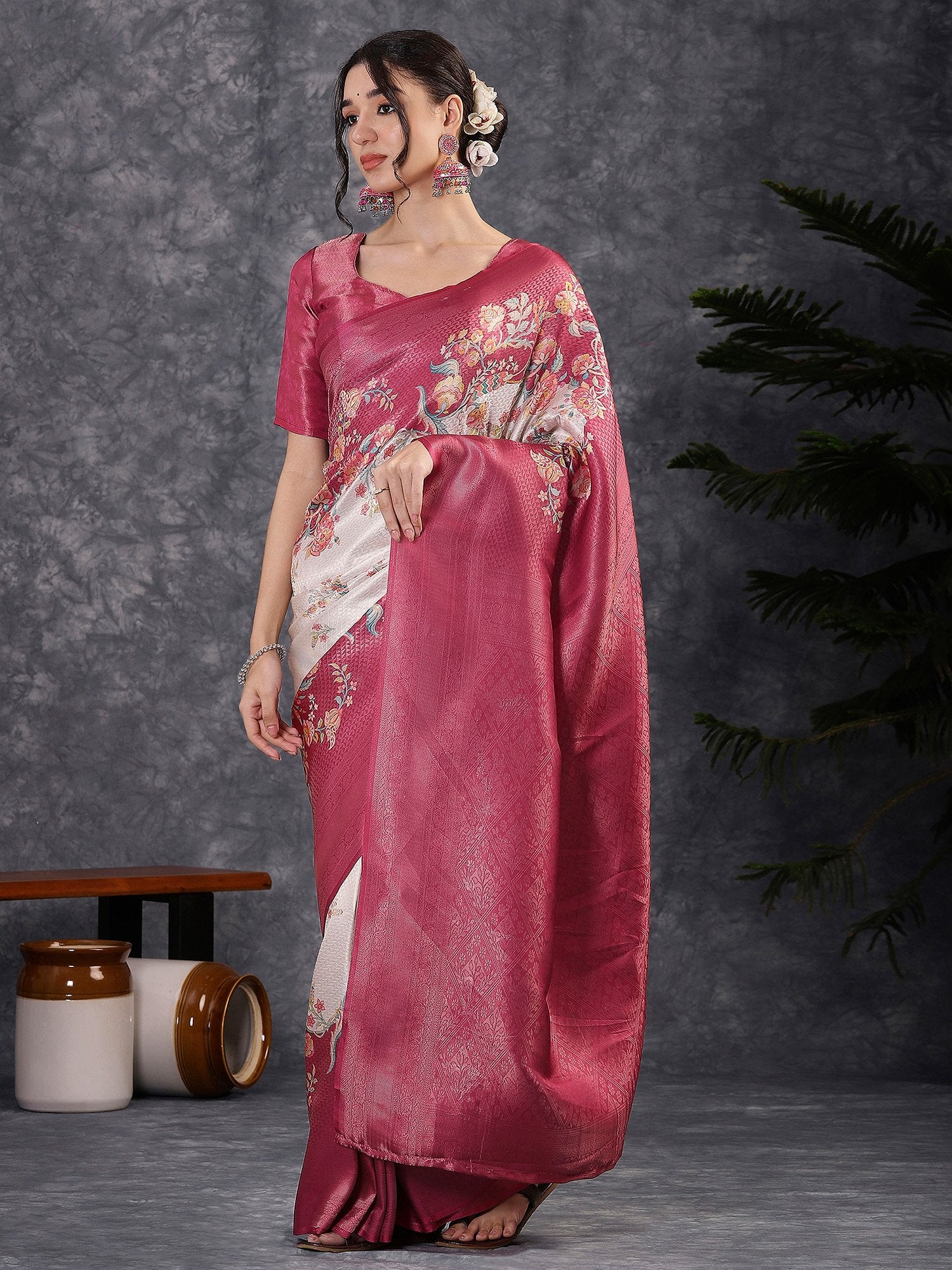 partywear designer saree for festive occasions