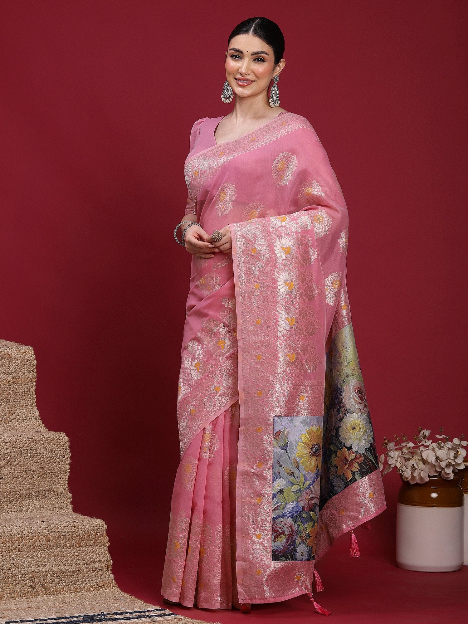 partywear designer saree for festive occasions
