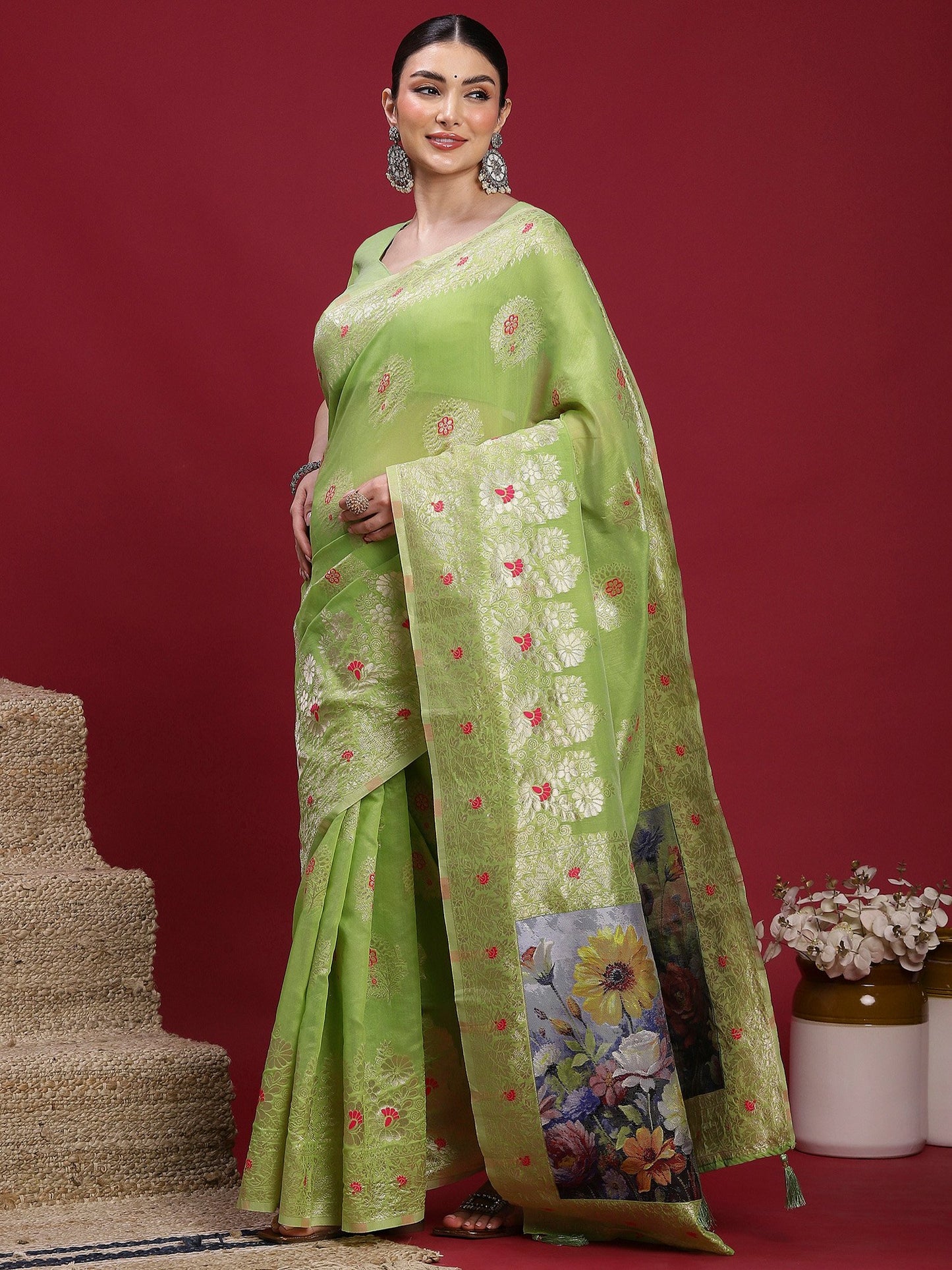 partywear designer saree for festive occasions