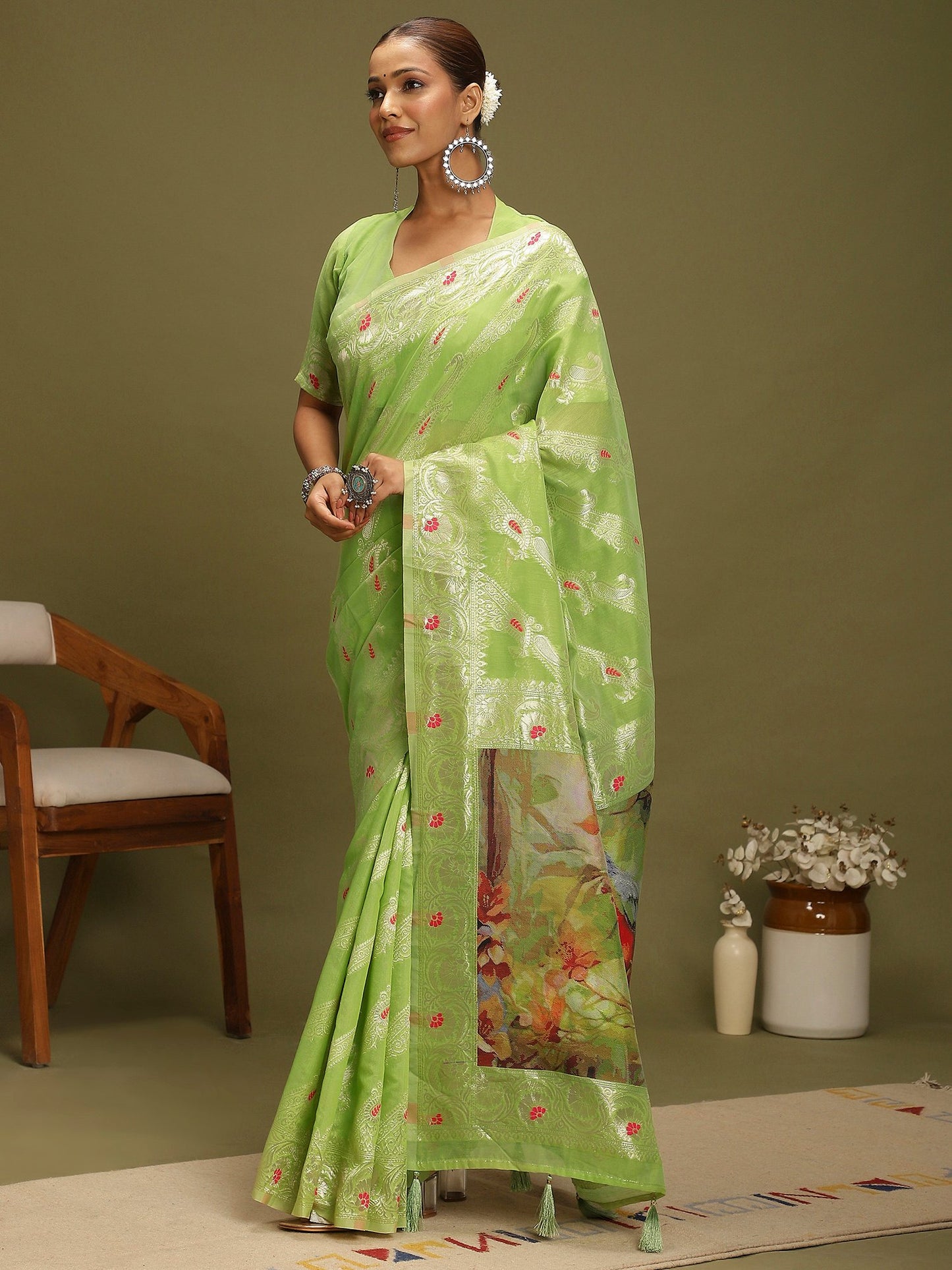 partywear designer saree for festive occasions
