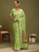 Green Light Banarasi Organza Woven Saree