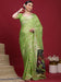Green Light Banarasi Organza Woven Saree