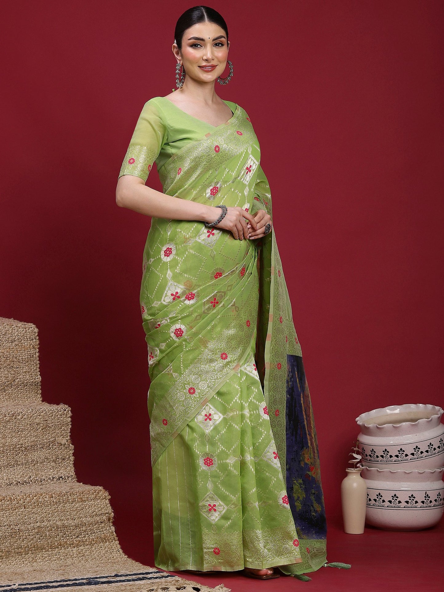 partywear designer saree for festive occasions