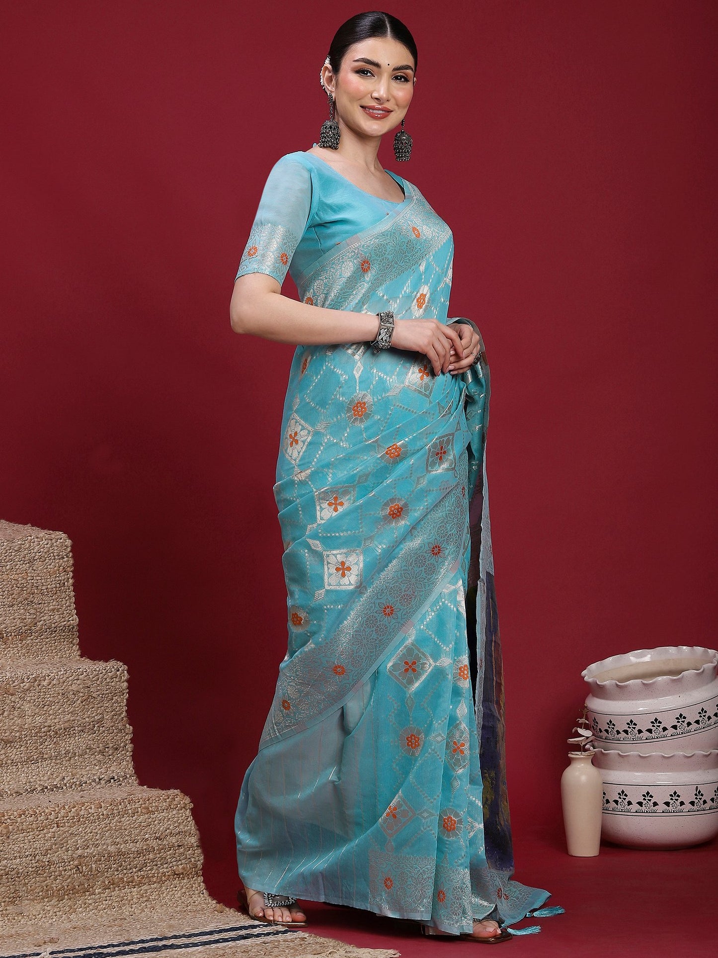 partywear designer saree for festive occasions