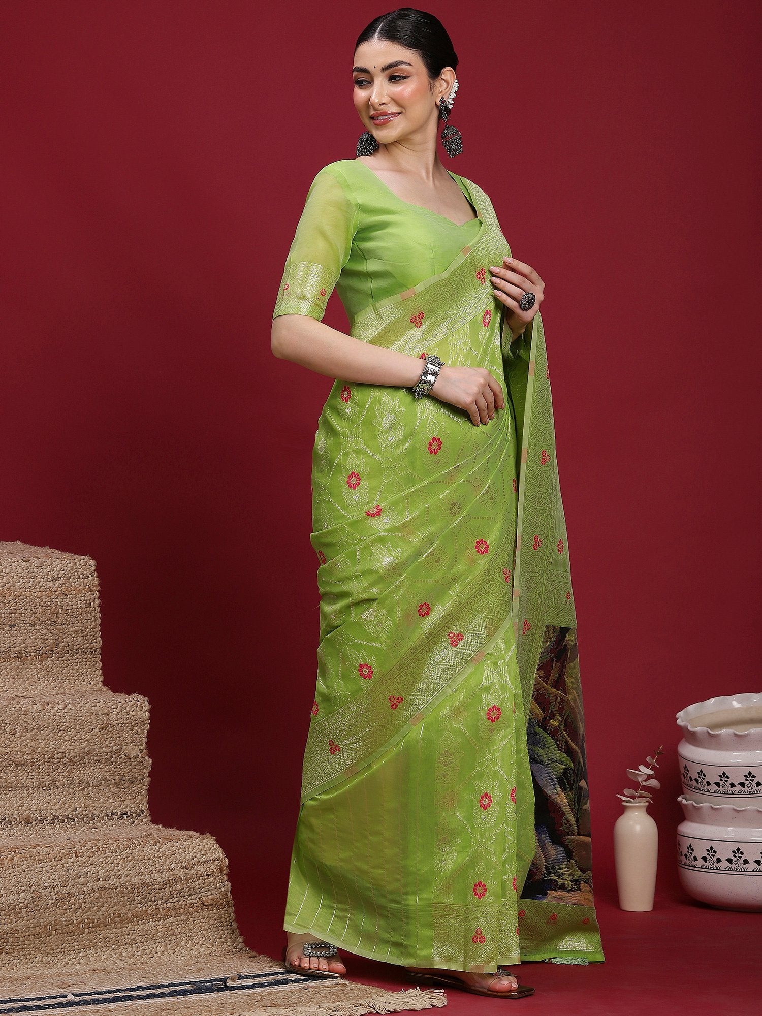 partywear designer saree for festive occasions
