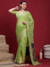 Green Light Banarasi Organza Woven Saree