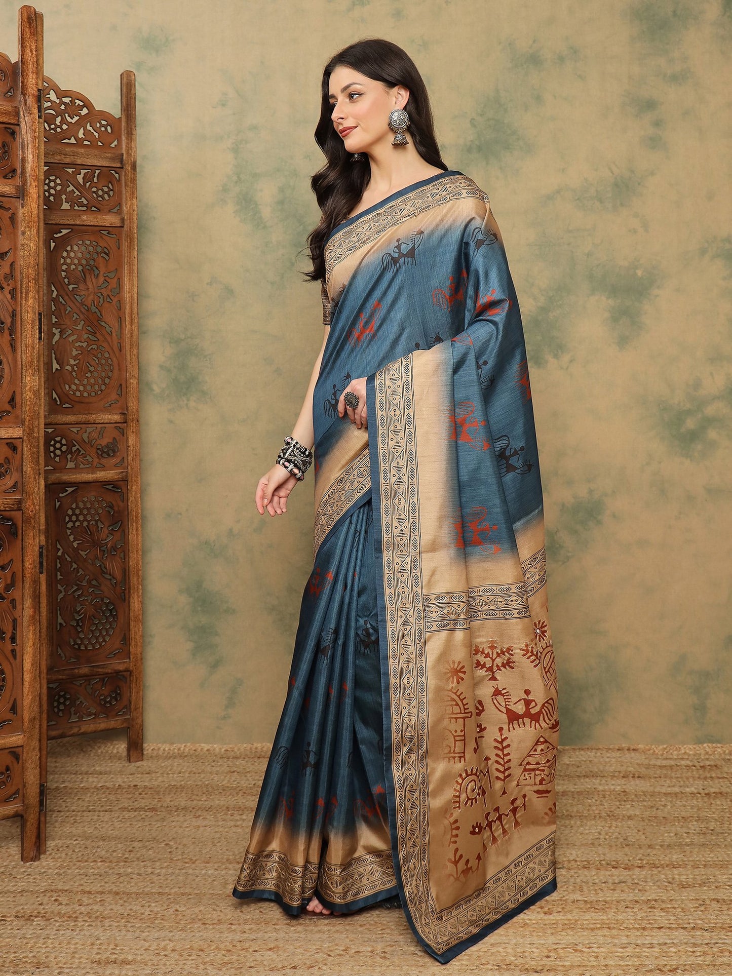 partywear designer saree for festive occasions