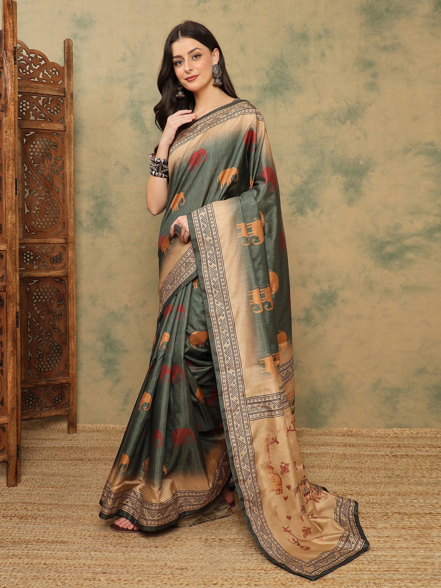 partywear designer saree for festive occasions