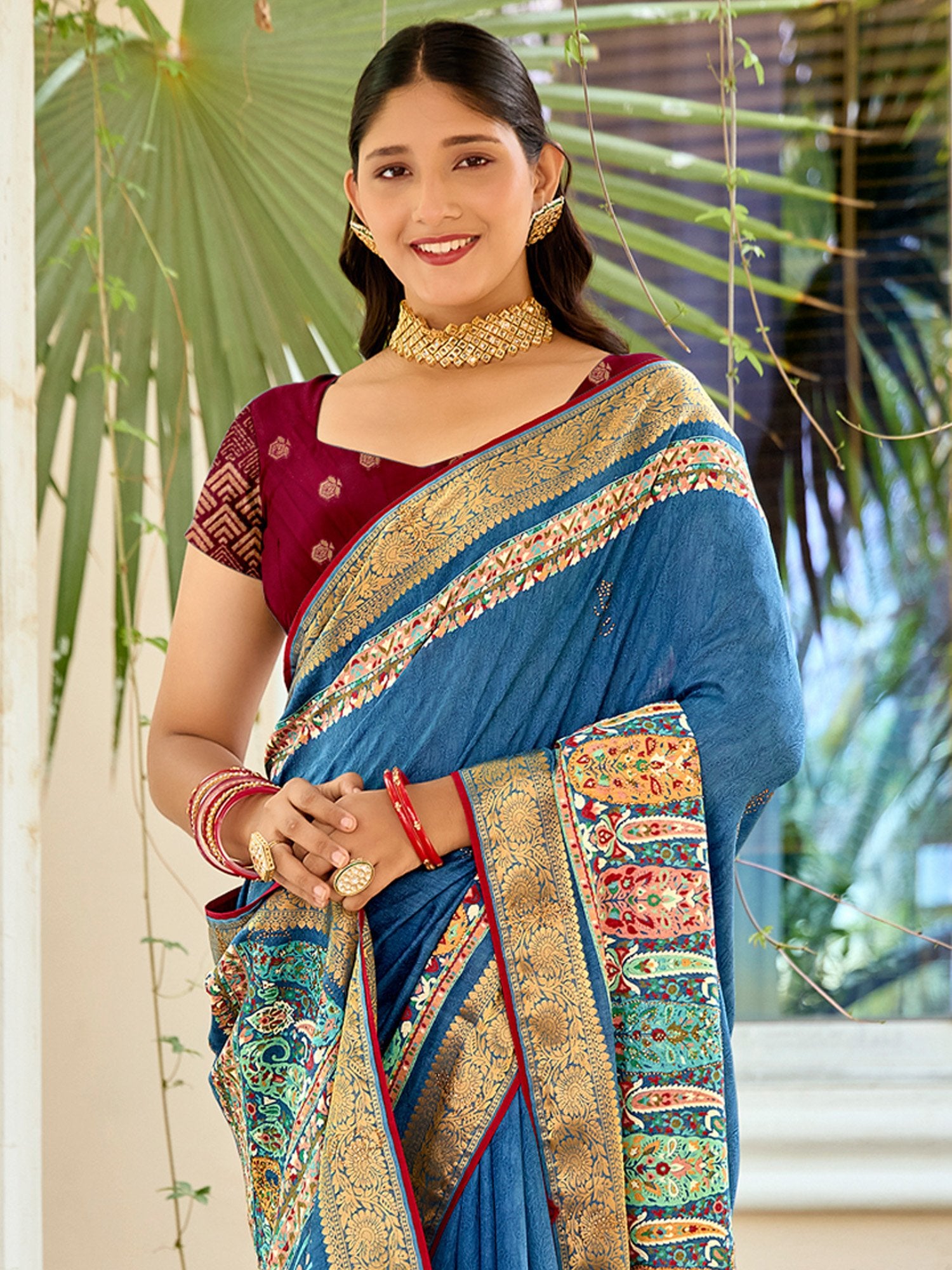 partywear designer saree for festive occasions
