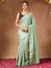 Green Light Party Wear Georgette  Solid Saree