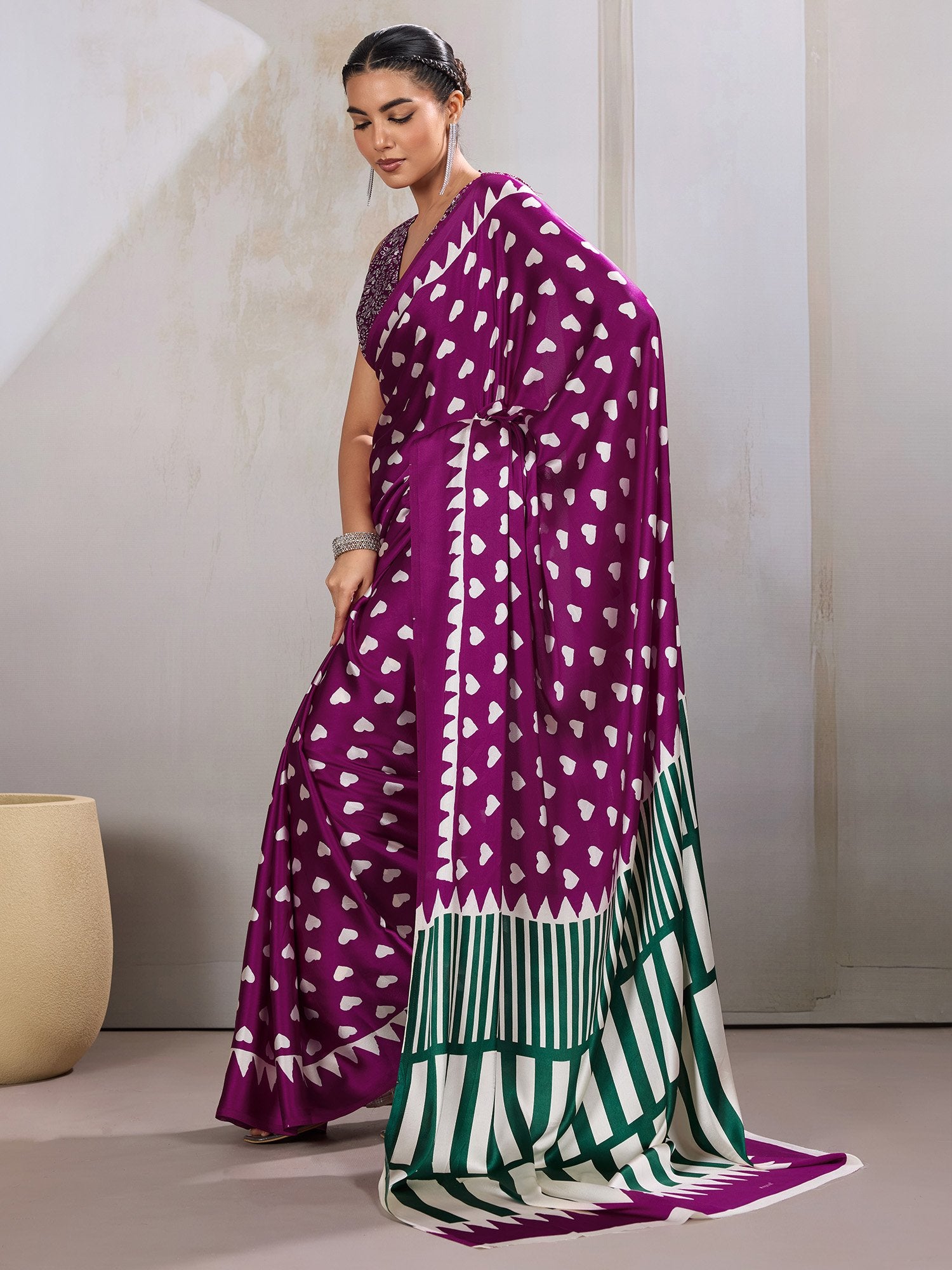 partywear designer saree for festive occasions
