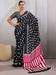 Black Black Banarasi Satin Printed Saree