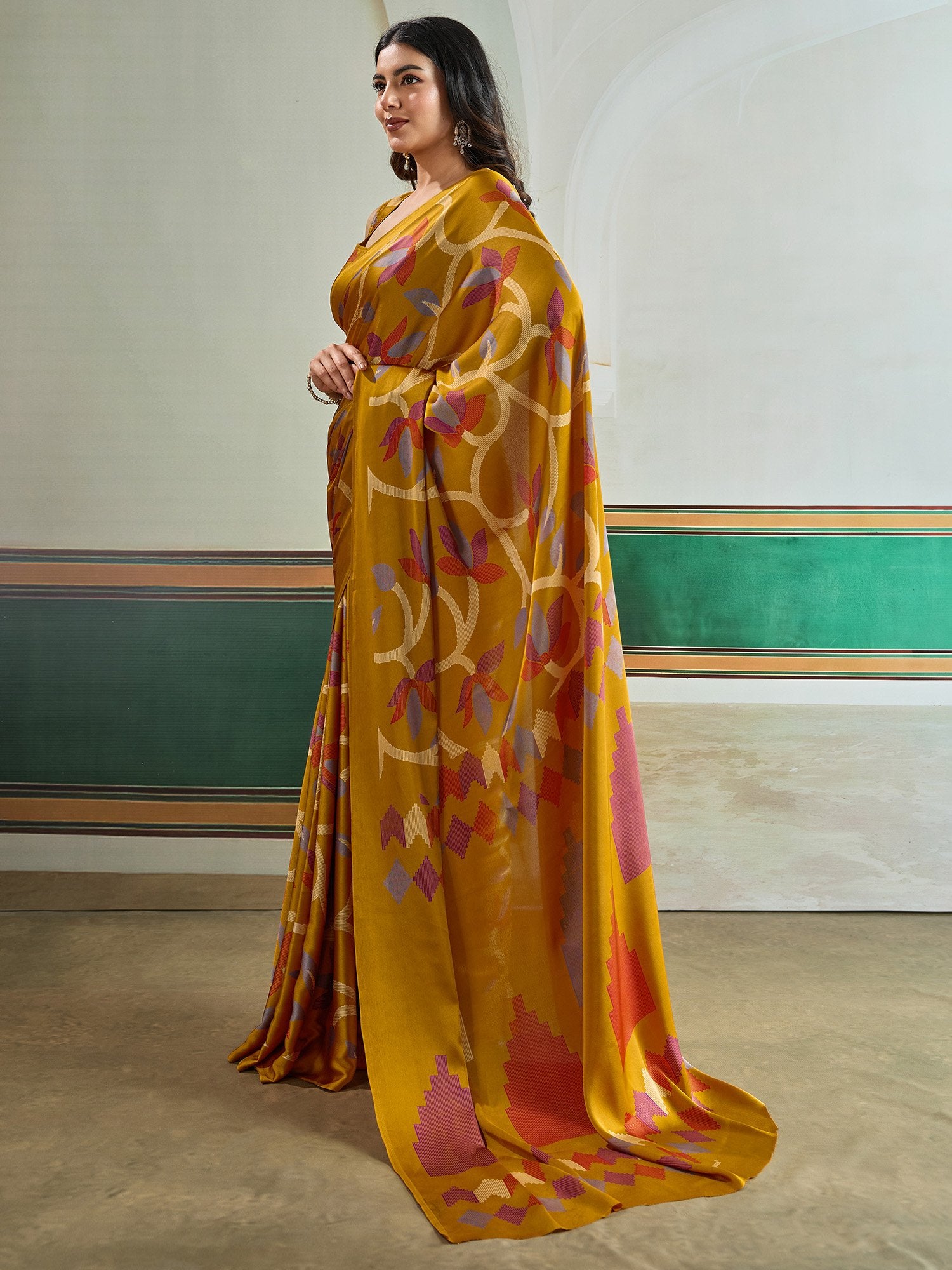 partywear designer saree for festive occasions