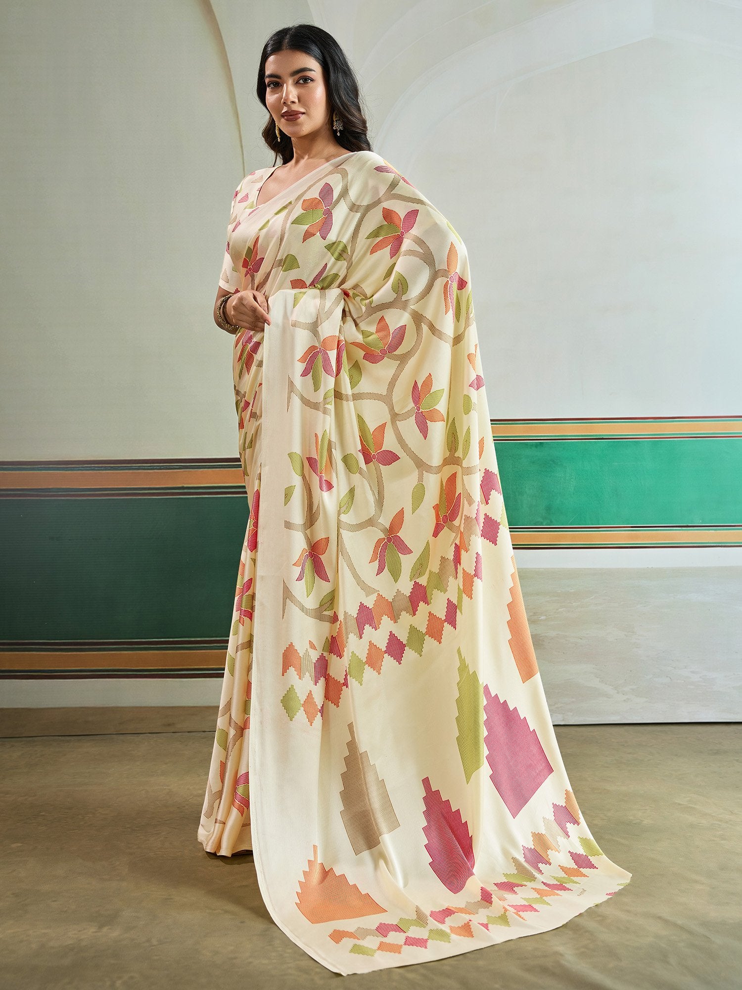 partywear designer saree for festive occasions